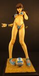  1girl 3d big_breasts bikini dead_or_alive dead_or_alive_xtreme dead_or_alive_xtreme_beach_volleyball dead_or_alive_xtreme_venus_vacation female_only figurine full_body hitomi_(doa) standing studiosilvernale surprised_expression 