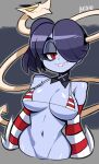  big_breasts bigdeadalive bikini skullgirls squigly_(skullgirls) stitched_mouth zombie_girl 