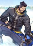 1girl alternate_version_available clothed hanzo_(overwatch) kienbiu male male_only overwatch solo_male yaoi yaoi