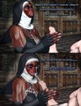 1girl 3d art church corona corona_chan corona_virus covid19 cum dark-skinned_female male newhere nun virus