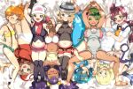 chloe_(pokemon) dawn dawn_(pokemon) iris_(pokemon) kousaka_jun lana lillie_(pokemon) mallow_(pokemon) may_(pokemon) misty pokemon pregnant serena_(pokemon)