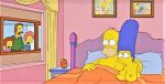  erect_nipples homer_simpson huge_breasts in_bed marge_simpson ned_flanders rod_flanders the_simpsons todd_flanders 