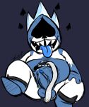  1boy 2010s 2018 aliasing anal anal_masturbation autoanilingus autorimjob balls belly big_belly biped blue_balls blue_body blue_glans blue_penis blue_testicles blue_tongue clothing colored_sketch crown darkner deltarune deltarune_chapter_1 dr-sawboners drooling erection eyeless first_porn_of_character footwear front_view frown glans grey_background hand_on_leg humanoid humanoid_penis king king_spade long_tongue looking_pleasured male male_only masturbation moobs mostly_nude open_frown open_mouth open_smile oral overweight overweight_male penis plantigrade precum raised_leg reclining rimjob royalty saliva sharp_teeth shoes signature simple_background sitting smile solo solo_male spade stomach_mouth suit_symbol sweat teeth testicle testicles tongue tongue_out two_tone_body undertale_(series) veins veiny_penis video_games white_body white_tongue 