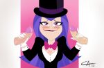  1girl 2boys ameizing_lewds blue_hair cartoon_network clothed dc_comics dc_super_hero_girls double_handjob handjob light-skinned_female magic penis warner_brothers zatanna zee_zatara 