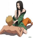 2boys choker haku_(naruto) long_hair male multiple_boys naruto naruto_uzumaki trap yaoi