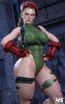 1girl 3d 3d_(artwork) big_breasts blonde_hair blue_eyes boots cammy_white capcom hagiwara_studio street_fighter street_fighter_6 tagme thick_thighs tight_clothing tight_fit