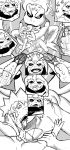  comic fukusaku gamakichi gay monochrome naruto naruto_uzumaki toad_(species) 