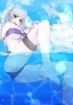 1girl alluring alternate_costume bikini breasts female_only fire_emblem fire_emblem_awakening fire_emblem_heroes leon_retake nintendo official_alternate_costume open_mouth purple_bikini purple_swimsuit robin_(fire_emblem) robin_(fire_emblem)_(female) swimsuit