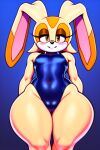 1girl aged_up ai_generated anthro blush bunny_ears cameltoe cream_the_rabbit cute female_only fur furry genital_outline gymnastics lagomorph legs leotard leporid mammal novelai orange_eyes portrait pussy_outline rabbit scut_tail sega sega short small_breasts smile sonic_the_hedgehog_(series) spandex tail thick_thighs thighs wide_hips