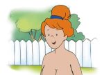  1girl ann_martin ann_martin_(caillou_author) breasts caillou_(series) close_up edit miss_martin nude nude orange_hair 