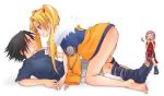 bottomless caught genderswap jpeg_artifacts lakuen naruko naruto no_panties sakura_haruno sasuke_uchiha sexy_no_jutsu