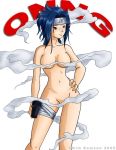  1girl genderswap kim_samson lowres naruto nude resized sasuke_uchiha sasuko simple_background smoke solo 