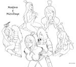  extro madara_uchiha mei_terumi mizukage monochrome naruto 