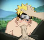 2boys blue_eyes blush fellatio gninrom human male male_only multiple_boys naruto naruto_uzumaki oral penis pubic_hair rape solo_focus yaoi