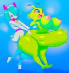 angstrom celebi colored_kirlia_and_celebi_(angstrom) kirlia kurly stomach_bulge