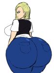 android_18 big_breasts dat_ass dragon_ball_z gigantic_breasts hourglass_figure momiji_(artist)