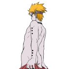 artist_request ass lowres male male_focus naruto naruto_shippuuden orange_hair pain_(naruto) pein piercing