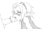  1boy 1girl 2spurts animated blush clis cum cum_in_mouth cumshot drawn facial fellatio gif hetero monochrome naruto oral sakura_haruno swallow swallowing white_background 