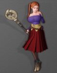 arcadia big_breasts breasts dragon_quest dragon_quest_viii female jessica_albert solo staff weapon