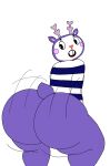  1boy 2024 anthro ass ass_focus asscheeks big_ass big_ass_(male) big_ass_cheeks bottomless bubble_ass bubble_butt buttcheeks caked_up child_bearing_hips dat_ass dat_butt deer face_paint fat_ass fat_ass_femboy femboy fur furry happy_tree_friends horns jiggling_ass large_ass male male_ass male_focus mime mime_(htf) motion_lines motion_outline nude obsuniq plump_ass plump_butt purple_fur round_ass shirt smile striped_shirt tail thick thick_ass thick_hips thick_thighs twerk twerking twerking_position wide_ass wide_hips 