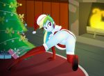  1girl ass christmas christmas_outfit christmas_tree equestria_girls female friendship_is_magic high_heels my_little_pony no_bra no_panties older older_female partially_clothed pussy rainbow_dash rainbow_hair upskirt young_adult young_adult_female young_adult_woman 