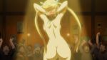 16:9_aspect_ratio 1girl anime ass backboob big_breasts blonde breasts exposed fairy_tail harem_outfit high_resolution lucy_heartfilia movie nude_filter third-party_edit