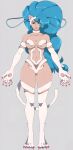  1girl big_ass big_breasts blue_hair cat_ears cute felicia felicia_(darkstalkers) feline feline_humanoid fluffy_ears fluffy_hands fluffy_legs lingerie long_hair r3dfive seductive tail 