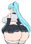 1girl big_breasts bubble_ass bubble_butt huge_breasts miku_hatsune momiji_(artist) vocaloid