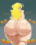 1girl arusen ass ass_clap ass_clapping big_ass clapping_cheeks fat_ass image mario_(series) nintendo paper_mario paper_peach plap_(sound) princess_peach tagme