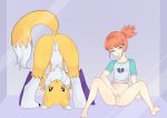 2girls adult anthro bottomless bottomless_female circumcision digimon digimon_tamers female_only human infibulation jinxmckenzie_(artist) nonaka renamon rika_nonaka