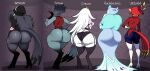 1girl 2024 2_girls 2d 2d_(artwork) 3boys alternate_ass_size andrealphus_(helluva_boss) anthro ass ass_chart ass_size_chart big_ass bird black_hair blackwhiplash bwl character_name demon divorce edit femboy group helluva_boss high_res high_resolution huge_ass male octavia_(helluva_boss) rear_view siblings spiralart stella_(helluva_boss) stolas_(helluva_boss) tail vassago_(helluva_boss)