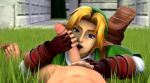 2boys 3d animated barefoot blonde_hair blue_eyes clothed_male_nude_male erection feet fellatio grass handjob licking link looking_at_viewer male male_only navel nintendo nude open_mouth oral outside penis pov sex sucking the_legend_of_zelda toes webm yaoi