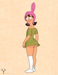 bare_ass big_ass bob's_burgers edit lisalover louise_belcher medium_breasts mischievous_grin no_panties son_of_the_paladin transparent_clothing zafe_the_faun