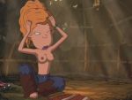  barefoot blonde_hair breasts debbie_thornberry erect_nipples mole_(artist) nipples the_wild_thornberrys topless watch wink 