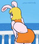  1girl alternate_version_available animal_ears animated anthro ass_shake big_ass blonde_female blonde_hair brown_eyes bunny_ears bunny_girl bunny_tail bunnygirl carrot_(one_piece) fat_ass female_focus female_only furry gif huge_ass large_ass loop no_humans one-piece_dress one_piece one_piece_dress oofrowdy orange_dress rabbit shaking shaking_ass shaking_butt thick_ass yellow_hair 