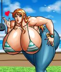  gigantic_ass gigantic_breasts hourglass_figure nami nami_(one_piece) negoto_(nego6) one_piece 