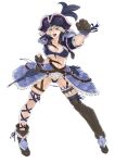  1girl alluring blonde_hair breasts cassandra_alexandra cleavage concept_art female_focus gloves hat large_breasts official_art pirate project_soul silf simple_background solo soul_calibur soul_calibur_ii soul_calibur_iii soul_calibur_vi underboob voluptuous yamatogawa 