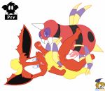  animated ariados flareon pokemon psyredtails surfing_charizard 