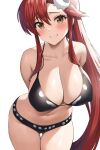 1girl 1girl absurd_res alluring big_breasts bikini breasts jasony light-skinned_female long_hair ponytail red_hair smile tengen_toppa_gurren-lagann thick_thighs yoko_littner