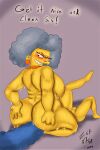 ass bbw erect_penis facesitting huge_breasts incest marge_simpson nude selma_bouvier shaved_pussy sisters the_simpsons thighs