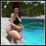  breasts futanari futarika pee penis swimsuit 