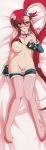  1girl big_breasts bikini_top blush breasts c.r. dakimakura female female_only fingerless_gloves gloves hair_ornament highres long_image looking_at_viewer lying nude open_fly panties panties_down pants_pull panty_pull pink_legwear pink_thighhighs ponytail pov pulled_by_self pussy red_hair scarf shorts shorts_pull smile solo solo_female tall_image tengen_toppa_gurren-lagann thighhighs uncensored underwear unzipped yellow_eyes yoko_littner 