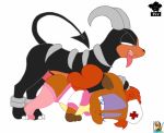  animated houndoom pokemon psyredtails surfing_charizard vulpix 