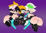  3_girls alternate_breast_size alternate_outfit anal anal_fisting anus ass big_ass black_hair breasts callie_(splatoon) clothing crossover eye_contact female female_only fisting grey_body grey_skin half-closed_eyes headgear hi_res humanoid humanoid_pointy_ears imp imp_midna inkling legwear long_hair looking_at_viewer marie_(splatoon) midna multicolored_body multicolored_skin neon nintendo nipples one_eye_covered orange_hair prehensile_hair pussy red_eyes short_stack shortstack small_breasts splatoon squid_sisters stockings the_legend_of_zelda the_legend_of_zelda:_twilight_princess thecon thicc thick thick_ass thick_thighs twili_(species) twilight_princess two_tone_body two_tone_skin video_games wide_hips yellow_sclera yuri 