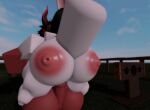  1boy 1girl hyper_penis hyper_stomach_bulge meat_(artist) roblox 