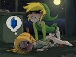 blonde_hair cum elf green_clothes link mila_(the_wind_waker) night nintendo pointed_ears prostitution sex sparrow sparrow_(artist) the_legend_of_zelda the_wind_waker toon_link young