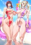  2_girls ailf anna_williams beach big_breasts bikini blonde_hair breasts death_by_degrees long_hair milf multiple_girls namco nina_williams ocean siblings silfs sisters swimsuit tekken tekken_1 tekken_2 tekken_3 tekken_4 tekken_5_dark_resurrection tekken_6_bloodline_rebellion tekken_7 tekken_8 tekken_blood_vengeance tekken_bloodline tekken_tag_tournament tekken_tag_tournament_2 tekken_the_motion_picture yuri_ai 