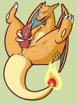  1boy anus charizard cum cum_on_face male_only masturbation penis pok&atilde;&copy;mon pokemon yaoi 