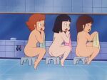  3_girls bathhouse completely_nude_female hiromi_kyoto madoka_nagasaki maicching_machiko-sensei tenko_yokohama 