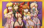 ball_gag bondage breasts princess_daisy princess_peach princess_rosalina rosalina tanoshyht